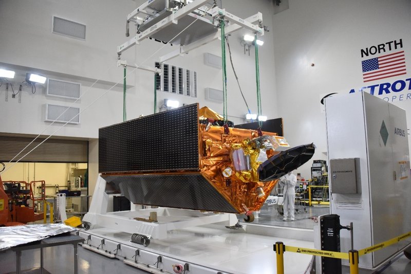 Sentinel-6B is being tested by spacecraft engineers before launch, assuring all sensors will be intact when the satellite reaches orbit.